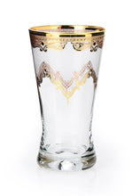 Load image into Gallery viewer, Set of 6 Tumblers with 24k Gold Art work