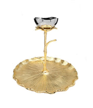 Load image into Gallery viewer, Gold Round Chip and Dip Bowl