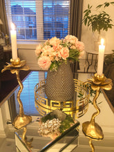 Load image into Gallery viewer, Gold Flower Shaped Candle Holder