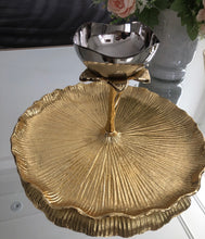 Load image into Gallery viewer, Gold Round Chip and Dip Bowl