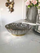 Load image into Gallery viewer, Crumbled Salad Bowl  - Gold/ Nickel