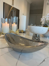 Load image into Gallery viewer, Stainless Steel Boat Bowl With Stones
