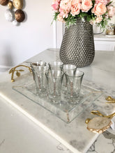 Load image into Gallery viewer, Swarovski Crystal 6 Liquor Glass With Tray