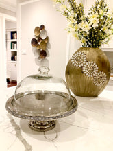 Load image into Gallery viewer, Stainless Steel Dome Cake Stand with Diamonds