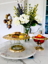 Load image into Gallery viewer, Footed Bowl with Gold Border