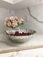 Load image into Gallery viewer, Crumbled Salad Bowl  - Gold/ Nickel