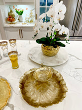 Load image into Gallery viewer, Gold Leaf Chip And Dip Bowl