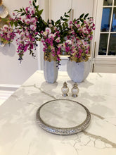 Load image into Gallery viewer, 11" Silver Florentine Marble Tray