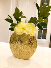 Load image into Gallery viewer, Gold Round Vase