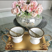 Load image into Gallery viewer, Porcelain White Dessert Bowls - Set Of Four