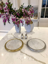 Load image into Gallery viewer, 11" Gold Florentine Marble Tray