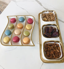 Load image into Gallery viewer, Porcelain White 3 Divider Tracker Dish