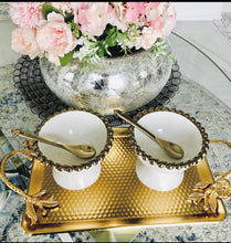 Load image into Gallery viewer, Porcelain White Dessert Bowls - Set Of Four