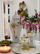 Load image into Gallery viewer, Glass Canister With Marble Lid