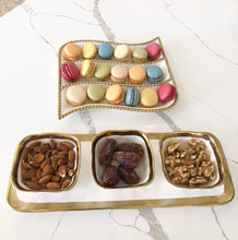 Load image into Gallery viewer, Porcelain White 3 Divider Tracker Dish