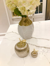Load image into Gallery viewer, Silver Apple-shaped Jar