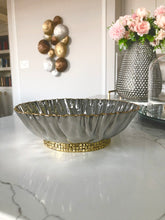 Load image into Gallery viewer, Crumbled Salad Bowl  - Gold/ Nickel