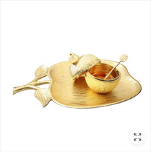 Load image into Gallery viewer, Large Apple Shaped Dish with Removable Honey Jar