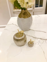 Load image into Gallery viewer, Silver Apple-shaped Jar