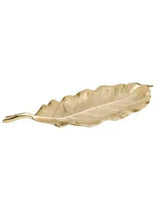 Load image into Gallery viewer, 19.75” Gold Leaf Dish
