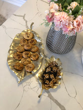 Load image into Gallery viewer, 19.75” Gold Leaf Dish