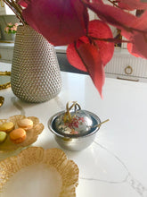 Load image into Gallery viewer, Honey Dish with Glass Insert - Gold/ Nickel