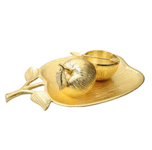 Load image into Gallery viewer, Large Apple Shaped Dish with Removable Honey Jar