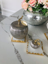 Load image into Gallery viewer, Silver Apple-shaped Jar