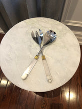 Load image into Gallery viewer, Stainless Steel Salad Servers with Gold edge