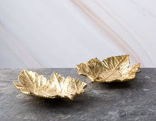 Load image into Gallery viewer, Set of 2 Gold Leaves

