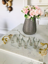 Load image into Gallery viewer, Swarovski Crystal 6 Liquor Glass With Tray
