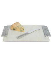 Load image into Gallery viewer, Eclipse Marble Cheese Tray with Cheese Knife
