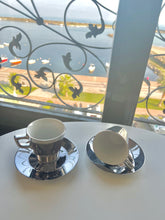Load image into Gallery viewer, Tea cups Silver - set of 2
