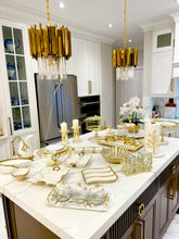 Load image into Gallery viewer, Cutlery Holder Gold Loop Design
