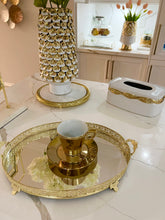 Load image into Gallery viewer, Gold Mirrored Tray
