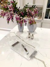 Load image into Gallery viewer, Eclipse Marble Cheese Tray with Cheese Knife
