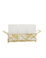 Load image into Gallery viewer, Leaf Cutlery Holder with White Inserts
