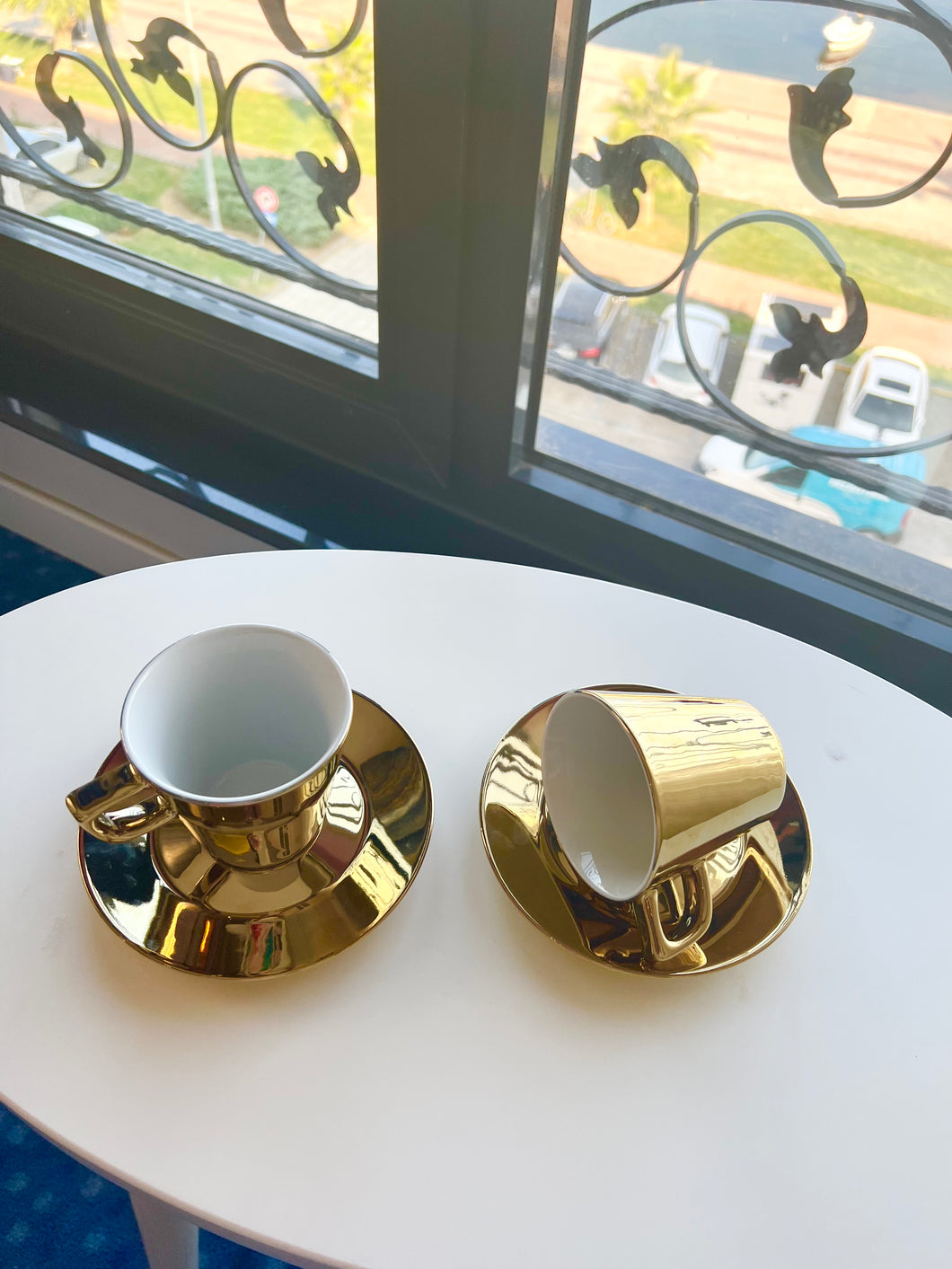 Tea cups Gold - set of 2